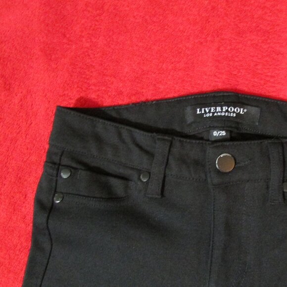 Liverpool Madonna Legging Jeans Logo in Back - Black - Picture 5 of 6